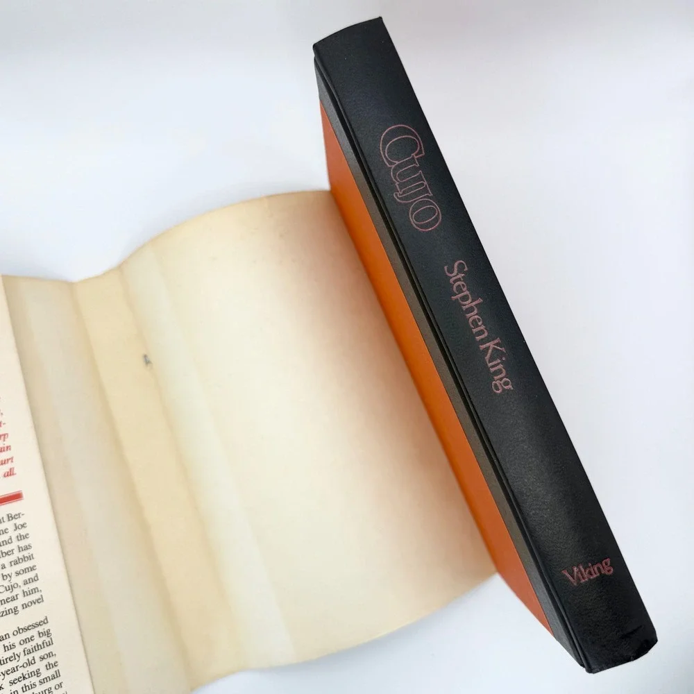 Cujo by Stephen King 1981 BCE Hardcover DJ Viking Horror Novel READ‎